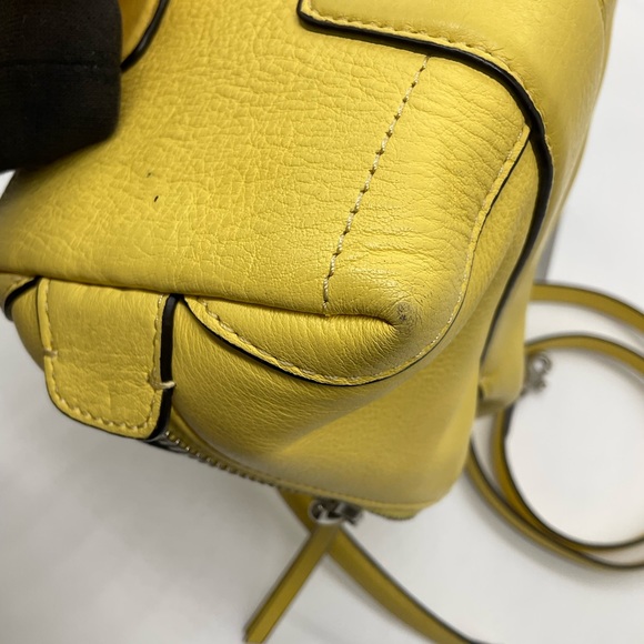 COACH BLEECKER MINI PRESTON LEMON YELLOW PEBBLED LEATHER SATCHEL - Picture 8 of 12